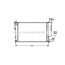 CN2259 AVA Радиатор, охлаждение двигателя