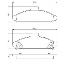 0 986 424 330 BOSCH Комплект тормозных колодок, дисковый тормоз