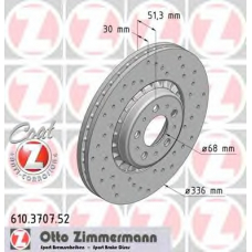 610.3707.52 ZIMMERMANN Тормозной диск