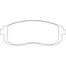 LVXL1643 MOTAQUIP Комплект тормозных колодок, дисковый тормоз