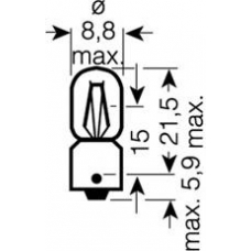 000749 CARTECHNIC Лампа накаливания, фонарь указателя поворота; Ламп