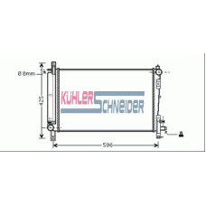 5300451 KUHLER SCHNEIDER Радиатор, охлаждение двигател