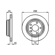 0 986 478 426 BOSCH Тормозной диск