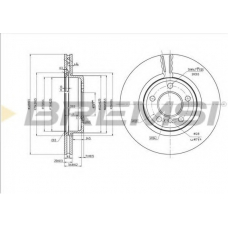 DBB271V BREMSI Тормозной диск
