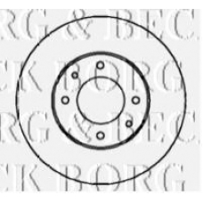 BBD4347 BORG & BECK Тормозной диск