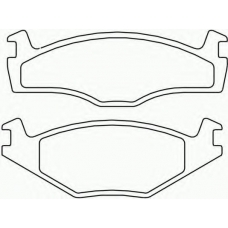 2088720 TEXTAR Комплект тормозных колодок, дисковый тормоз