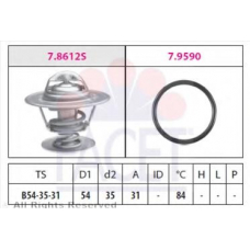 7.8612 FACET Термостат, охлаждающая жидкость