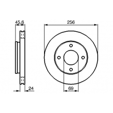 0 986 479 187 BOSCH Тормозной диск