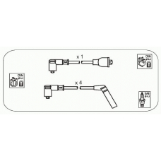 JP336 JANMOR Комплект проводов зажигания