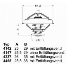 4147.80D WAHLER Термостат, охлаждающая жидкость