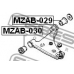 MZAB-030 FEBEST Подвеска, рычаг независимой подвески колеса