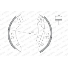 152-2113 WEEN Комплект тормозных колодок