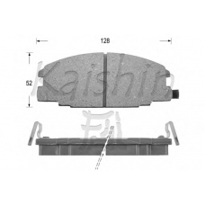 D4029 KAISHIN Комплект тормозных колодок, дисковый тормоз