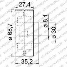 KDB203 DELPHI Комплект ремня ГРМ