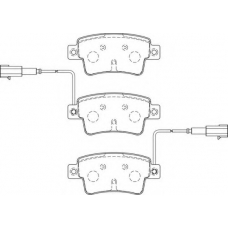 FD7493A NECTO Комплект тормозных колодок, дисковый тормоз