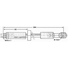 FBH6377 FIRST LINE Тормозной шланг