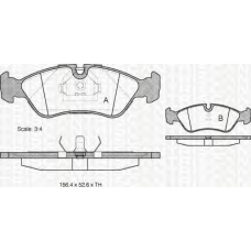 8110 21003 TRIDON Brake pads - front