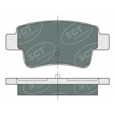 SP 378 SCT Комплект тормозных колодок, дисковый тормоз