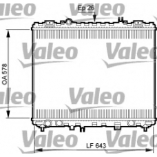 735506 VALEO Радиатор, охлаждение двигателя