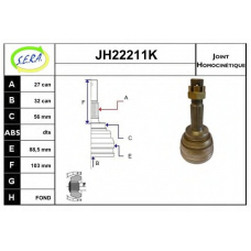 JH22211K SERA Шарнирный комплект, приводной вал