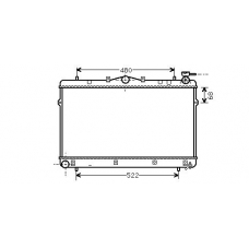 HY2043 AVA Радиатор, охлаждение двигателя