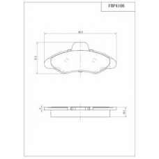 FBP4106 FI.BA Комплект тормозных колодок, дисковый тормоз