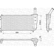 350213196000 MAGNETI MARELLI Радиатор, охлаждение двигателя