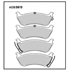 ADB3910 Allied Nippon Тормозные колодки