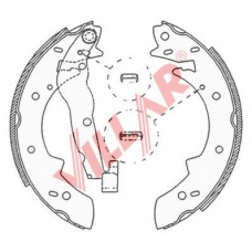 629.0523 VILLAR Комплект тормозных колодок