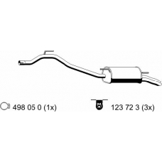 176286 ERNST Глушитель выхлопных газов конечный