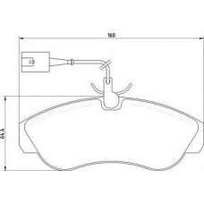 363700205159 MAGNETI MARELLI Комплект тормозных колодок, дисковый тормоз