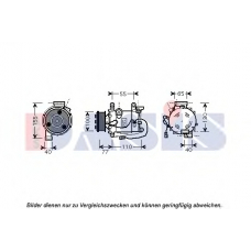 851939N AKS DASIS Компрессор, кондиционер