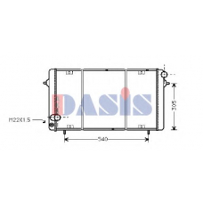 180950N AKS DASIS Радиатор, охлаждение двигателя
