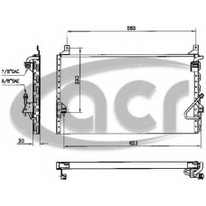 300106 ACR Конденсатор, кондиционер
