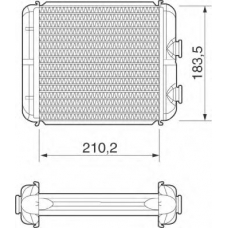 350218216000 MAGNETI MARELLI Теплообменник, отопление салона