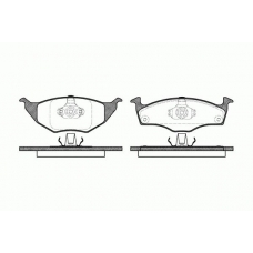 0718.00 REMSA Комплект тормозных колодок, дисковый тормоз