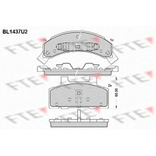 BL1437U2 FTE Комплект тормозных колодок, дисковый тормоз