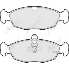 PAD982 APEC Комплект тормозных колодок, дисковый тормоз