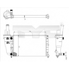 709-0006 TYC Радиатор, охлаждение двигателя