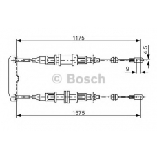 1 987 477 766 BOSCH Трос, стояночная тормозная система