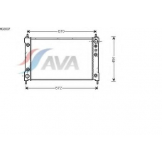 HD2037 AVA Радиатор, охлаждение двигателя