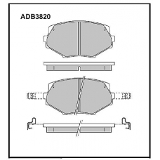 ADB3820 Allied Nippon Тормозные колодки