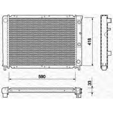 350213736000 MAGNETI MARELLI Радиатор, охлаждение двигателя