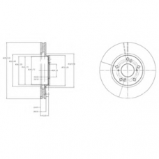 BG3851 DELPHI Тормозной диск