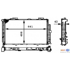 8MK 376 712-784 HELLA Радиатор, охлаждение двигателя