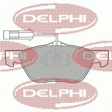 LP1686 DELPHI Комплект тормозных колодок, дисковый тормоз