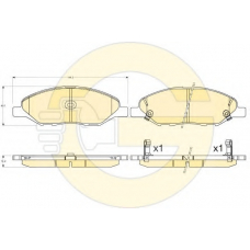 6135776 GIRLING Комплект тормозных колодок, дисковый тормоз