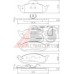 37198 ABS Комплект тормозных колодок, дисковый тормоз