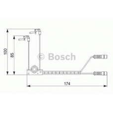 1 987 474 584 BOSCH Сигнализатор, износ тормозных колодок