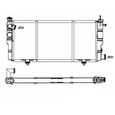 507120 NRF Радиатор, охлаждение двигателя